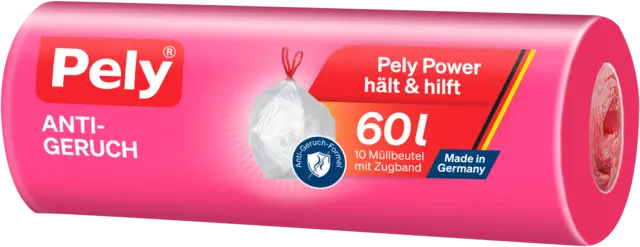 Müllbeutel Anti-Geruch 60l mit Zugband von PELY