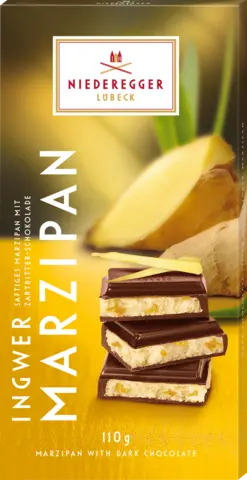 Tafel-Schokolade Ingwer Marzipan von NIEDEREGGER