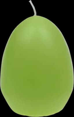 Eierkerze limette 90 x 60 mm von STEINHART