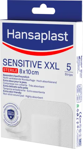 Sensitive XXL steril 8 x 10 cm von HANSAPLAST