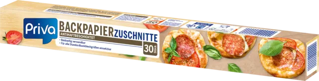 Backpapier Zuschnitte von PRIVA
