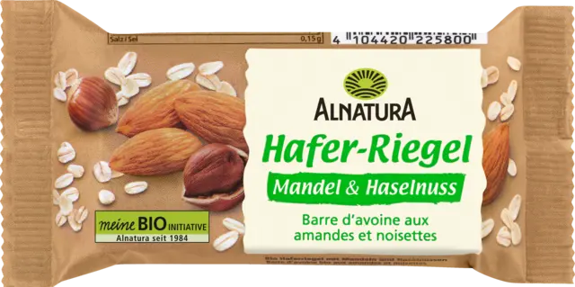 Bio Hafer-Riegel Mandel & Haselnuss von ALNATURA