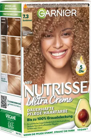 Nutrisse Creme Dauerhafte Pflege-Haarfarbe 73 goldblond von GARNIER NUTRISSE