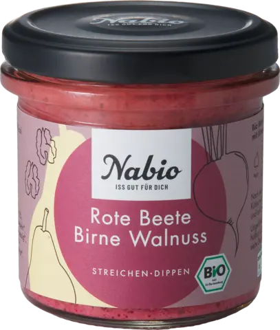 Bio Aufstrich Rote Beete Birne Walnuss von NABIO