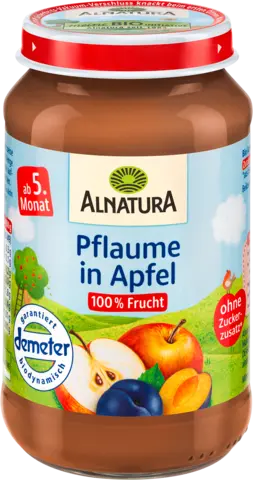Demeter Pflaume-Apfel-Banane nach 4. Monat von ALNATURA