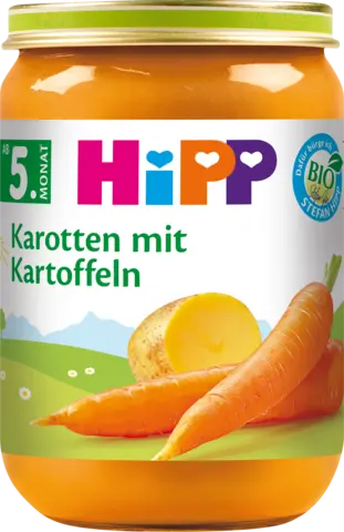 Bio Karotten mit Kartoffeln ab 5. Monat von HIPP