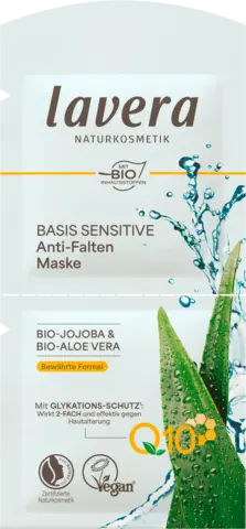 Basis Sensitiv Anti-Falten Maske Q10 von LAVERA