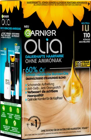 Olia Dauerhafte Haarfarbe 110 Kühles Aschblond von GARNIER OLIA