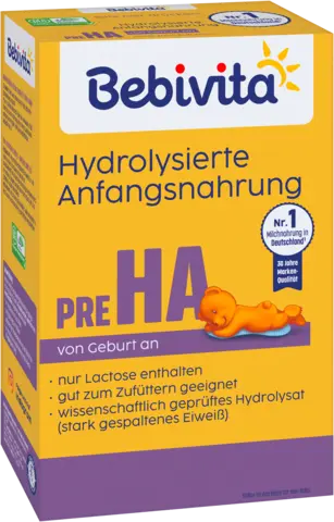 Hydrolysierte Anfangsnahrung Pre HA von Geburt an von BEBIVITA