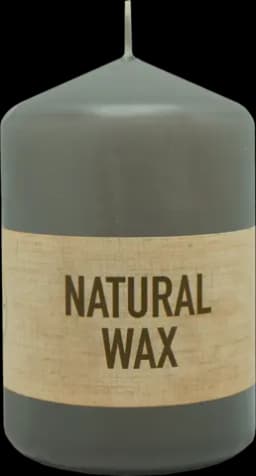 Natural Wax Stumpenkerzen grey 91 5,8 x 9cm von CUP CANDLE