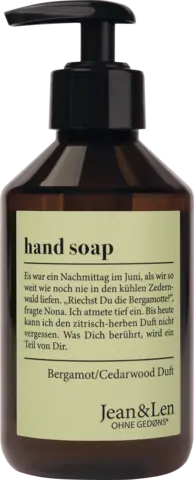 Hand Soap Bergamot/Cedarwood von JEAN & LEN