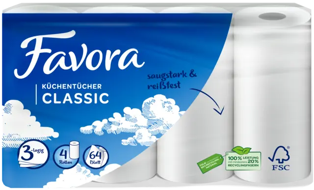 Küchentücher 3-lagig von FAVORA