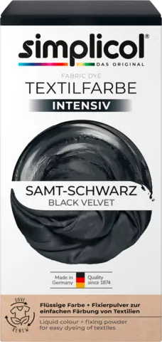 Textilfarbe intensiv Samt-Schwarz von SIMPLICOL