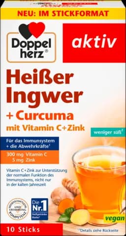 Heißer Ingwer+Curcuma mit Vitamin C+Zink von DOPPELHERZ