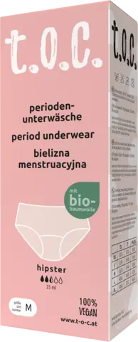 Menstruations-Unterwäsche Hipster Gr. M von T.O.C.
