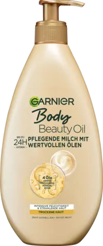 Body Oil Beauty Pflegende Milch mit Ölen von GARNIER