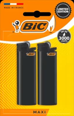 J26 Maxi Feuerzeug Reibrad All Black von BIC