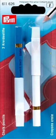 Kreidestift und Bürste weiß/blau von PRYM