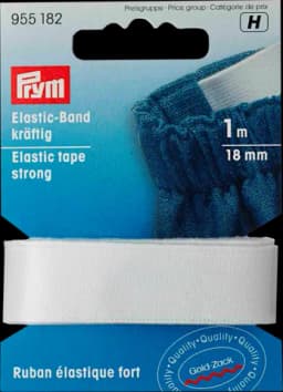 Elasticband kräftig weiss 18 mm/1 m von PRYM