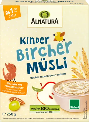 Bio Kinder Bircher Müsli ab 1 Jahr von ALNATURA