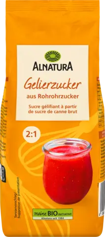 Bio Gelierzucker aus Rohrohrzucker von ALNATURA