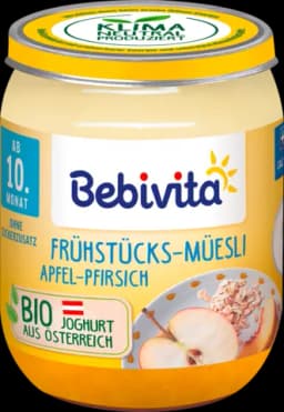 Frühstücks-Müesli Apfel-Pfirsich ab 10.Monat von BEBIVITA