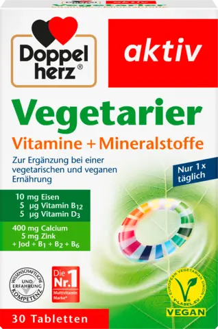 Vegetarier Vitamine + Mineralstoffe von DOPPELHERZ