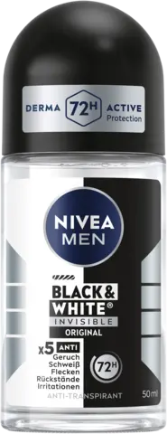 Black & White Invisible Original Deo Roll-On von NIVEA