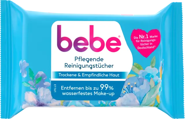 Pflegende Reinigungstücher für empfindliche und trockene Haut von BEBE