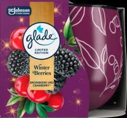 Duftkerze mit Dekorfolie Merry Berry von GLADE by BRISE