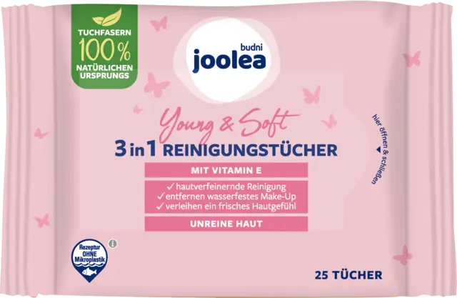 Young & Soft 3in1 Reinigungstücher von JOOLEA