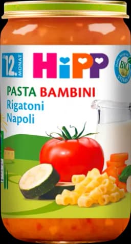 Bio Pasta Bambini Rigatoni Napoli von HIPP