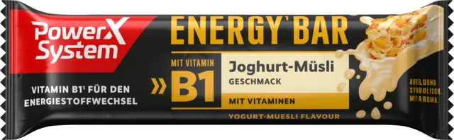 Energy Bar Joghurt Müsli, Eiweißriegel von POWER SYSTEM