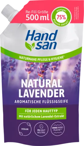 Natural Lavender Seife Nachfüllpack von HANDSAN
