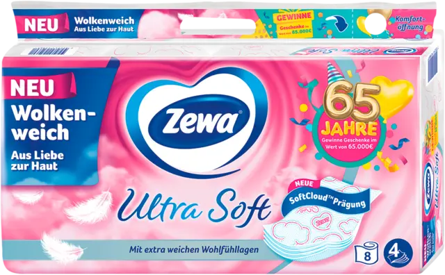 Ultra Soft Toilettenpapier 4-lagig von ZEWA