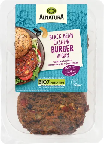 Bio Black-Bean-Cashew-Burger von ALNATURA