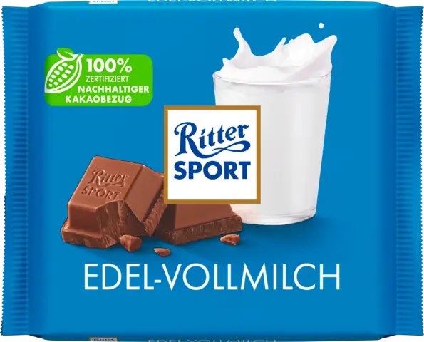 Edel-Vollmilch Tafel von RITTER SPORT