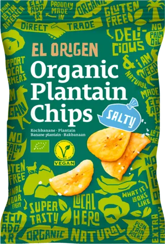 Bio Kochbananen Chips mit Meersalz von EL ORIGEN