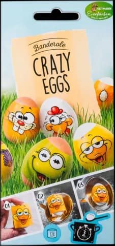 Eierbanderole Crazy Eggs sortiert von HEITMANN