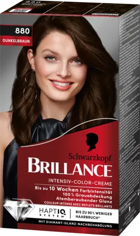 Brillance Intensiv-Color-Creme 880 dunkelbraun von BRILLANCE