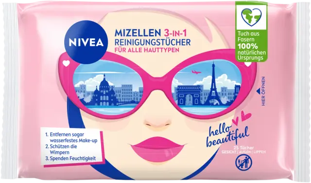 Mizellen 3 in 1 Reinigungstücher Collector Edition von NIVEA
