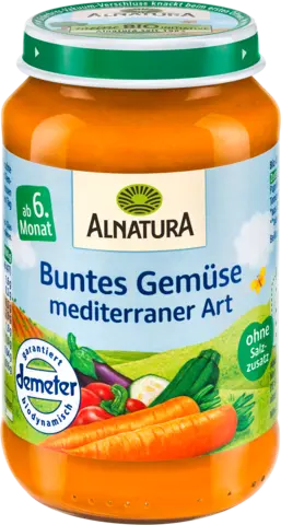 Demeter Buntes Gemüse Mediterran ab 6. Monat von ALNATURA