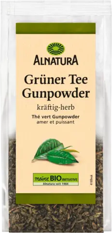 Bio Grüner Tee Gunpowder lose von ALNATURA