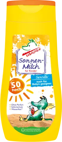 Sonnenmilch für Kinder LSF 50 hoch von TABALUGA