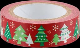 Klebeband mit Glitter rot/grün von RODERMUND