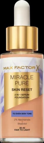 Miracle Pure Skin Reset Foundation 30-40 Fair To Light von MAX FACTOR