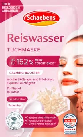 Reiswasser Tuchmaske von SCHAEBENS