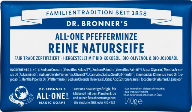 Reine Naturseife Pfefferminze von DR.BRONNERS