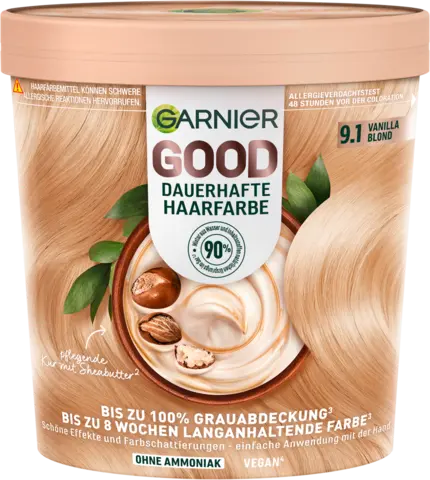 GOOD Dauerhafte Haarfarbe 9.1 vanilla blond von GARNIER GOOD