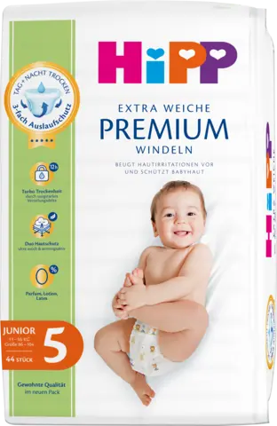 Extra Weiche Premium Windeln Größe 5 von HIPP
